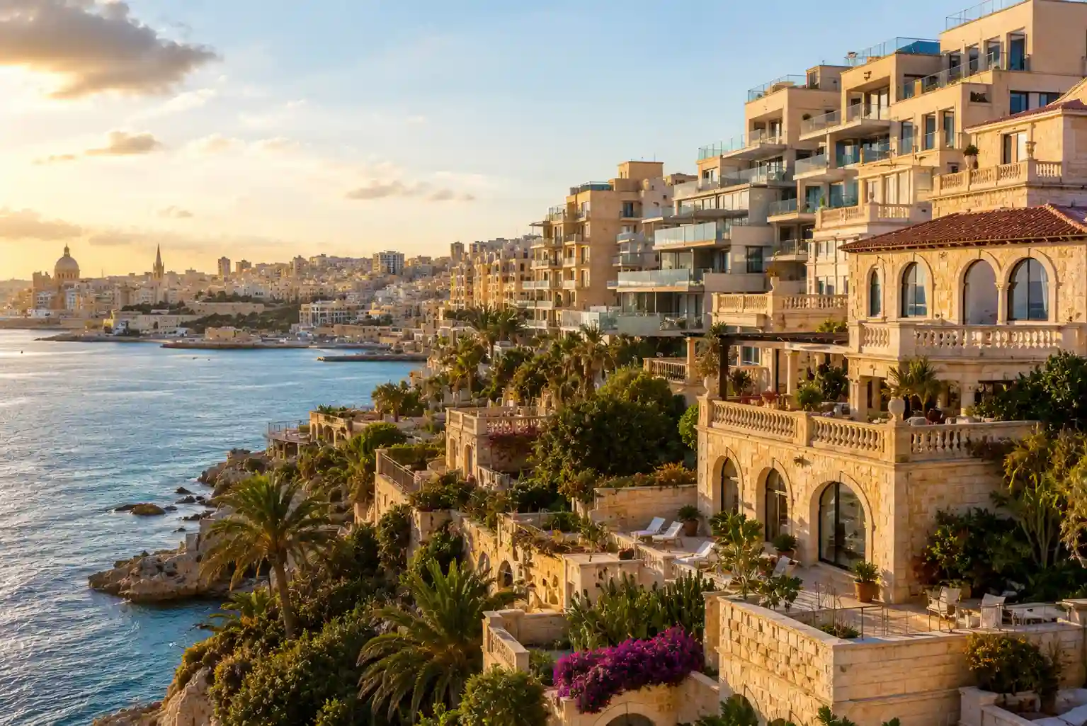 Luxury residential properties and coastal apartments in Malta